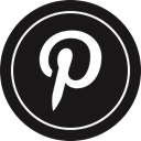 media, Logo, Social, pinterest Black icon