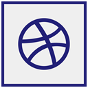Social, dribbble, media, Logo WhiteSmoke icon
