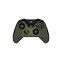 green, controller, halo, gamer, xbox one, master chief Black icon