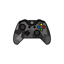 gamer, xbox one, grey, controller, Force Black icon