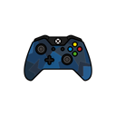 gamer, xbox one, Blue, controller, Force Black icon