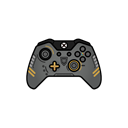 Cod, controller, Aw, gamer, xbox one Black icon