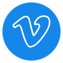 video, play, Vimeo icon DodgerBlue icon