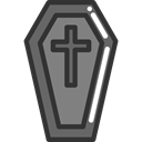cross, death, halloween, coffin, Box DarkSlateGray icon