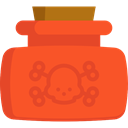medical, skull, death, poison, dangerous, Poisonous, Healthcare And Medical Tomato icon