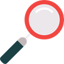 search engine, zoom, detective, Searching, magnifying glass Black icon