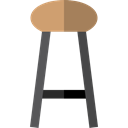 Seat, Chair, buildings, furniture, stool, Furniture And Household Black icon