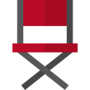 Director Chair, Furniture And Household, furniture, entertainment, outline, Chairs, tool, Director, Seat, Chair, cinema Black icon