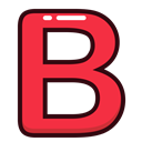 Letter, red, B, Alphabet, letters Crimson icon