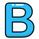 Letter, B, Alphabet, Blue, letters DodgerBlue icon