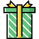 birthday, gift, present, surprise, Christmas Presents, Birthday And Party MediumSeaGreen icon