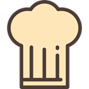 hat, food, kitchen, Chef, Cooker, Cooking, fashion, Chef Hat, Food And Restaurant Moccasin icon