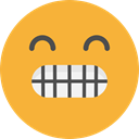 Smart, emoticons, Emoji, feelings, Smileys Goldenrod icon