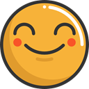 emoticons, Emoji, feelings, Smileys, happy Goldenrod icon