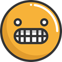 emoticons, Emoji, feelings, Smileys, Angry Goldenrod icon