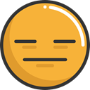 Serious, dissapointment, feelings, Smileys, emoticons, Emoji Goldenrod icon
