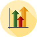 Bar chart, Profits, Seo And Web, Stats, Analytics, statistics, Business Moccasin icon