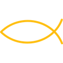 fish, shapes, Christianity, religion, christian, Catholic, religious, Cultures Black icon