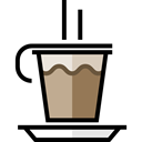 hot drink, Tea Cup, Food And Restaurant, food, Chocolate, mug, coffee cup Black icon