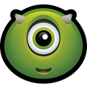 Alien, halloween, martian, spooky, monster, mike, Horn OliveDrab icon