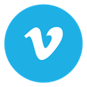 video, Vimeo, Social DodgerBlue icon
