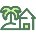 Construction, buildings, Beach, property, real estate, residential, Home, house, nature DimGray icon