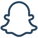 Chat, photo, App, Ghost, snapchat icon Black icon