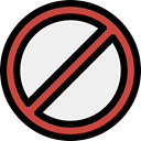 cancel, forbidden, shapes, symbol, prohibition, signs, Signaling WhiteSmoke icon