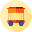 transportation, transport, wagon, Railway, entertainment, Railroad, Cage Moccasin icon