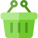store, Basket, shopping, Shop, shopping basket, Container, Purchase, Commerce And Shopping YellowGreen icon