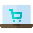 Laptop, Computer, technology, electronic, electronics, computing, Commerce And Shopping PowderBlue icon