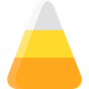 Dessert, sweet, Cereal, Candies, food, Candy, fall, halloween, autumn, Food And Restaurant, Candy Corn Orange icon