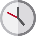 Clock, time, watch, tool, square, Tools And Utensils, Time And Date Gainsboro icon