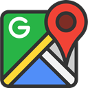 google, Gps, location, Direction, Maps, directional, Maps And Flags, Maps And Location, Orientation, Brands And Logotypes DarkSlateGray icon