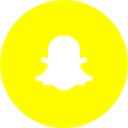 Snapchat, round icon, photos, Circle, social media, social network Yellow icon