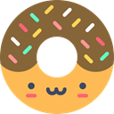 food, Dessert, sweet, donut, baker, doughnut, Food And Restaurant Sienna icon
