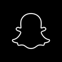 media, share, Social, Snapchat Black icon