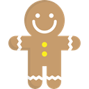 gingerbread man, Food And Restaurant, Dessert, gingerbread, sweet, Bakery, food, cookie DarkKhaki icon