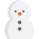 Snow, shapes, christmas, winter, snowman WhiteSmoke icon