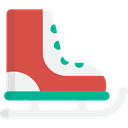 Ice Skating, Ice Skate, Sports And Competition, sports, leisure, Winter Sports IndianRed icon