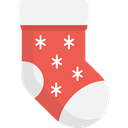 christmas, Clothes, clothing, fashion, Garment, Christmas Sock WhiteSmoke icon