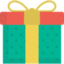 christmas, gift, present, surprise, birthday, Christmas Presents LightSeaGreen icon
