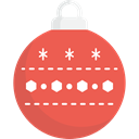 christmas, ornament, xmas, decoration, bauble Tomato icon