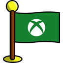 media, Games, flag, xbox, Social, networking ForestGreen icon