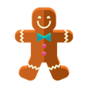 Man, cookie, Dessert, gingerbread, sweets Black icon