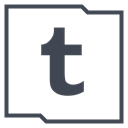 media, Logo, Social, Tumblr, Company Black icon