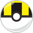 Ball, ultra, Mon, poke, pocket monster Yellow icon