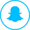 media, Logo, Social, Snapchat DeepSkyBlue icon
