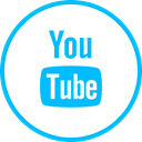 Social, youtube, media, Logo DeepSkyBlue icon