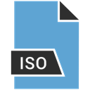 File, Iso, file format, Extensiom CornflowerBlue icon